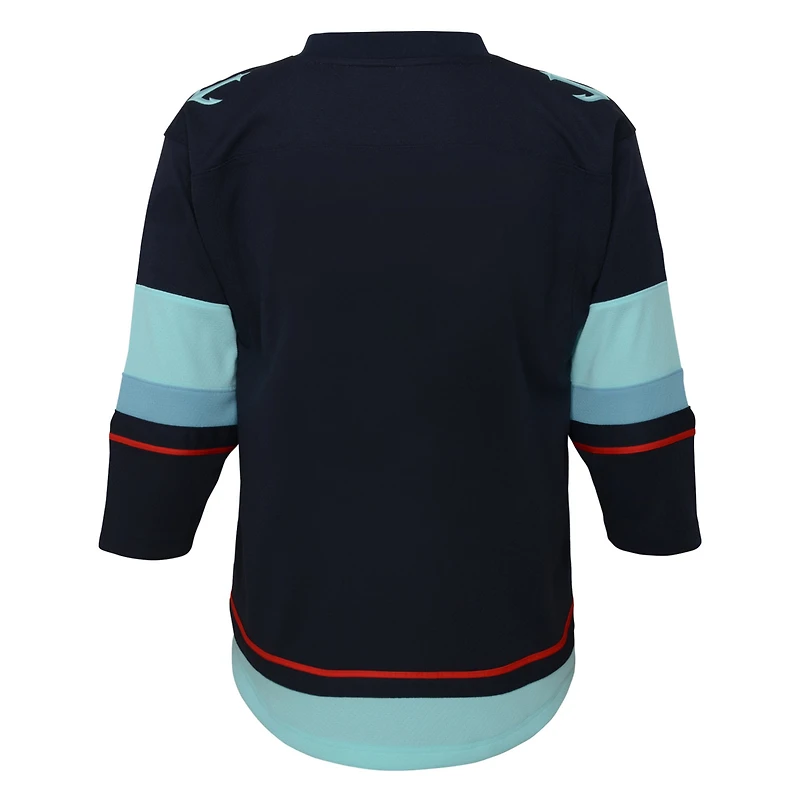 Jeunes Navy Seattle Kraken Home Replica Custom - Maillot