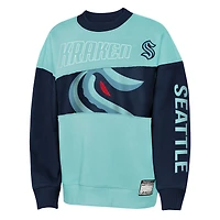 Youth Outerstuff  Light Blue/Deep Sea Blue Seattle Kraken Impact Player Sweatshirt