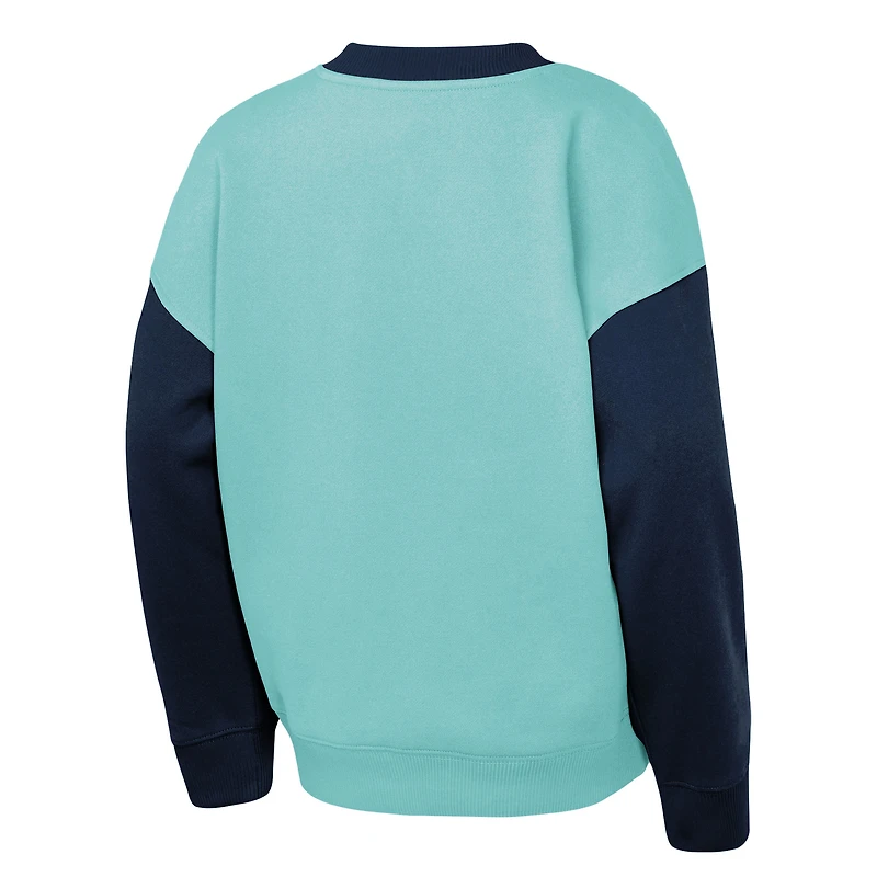 Youth Outerstuff  Light Blue/Deep Sea Blue Seattle Kraken Impact Player Sweatshirt