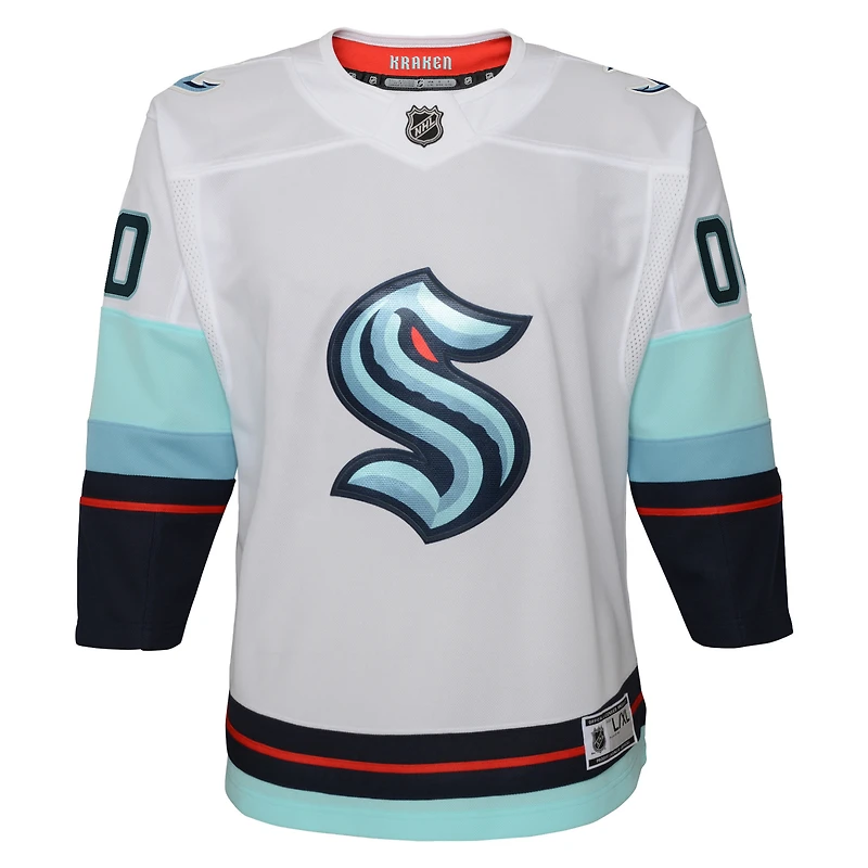 Jeunes Seattle Kraken Away blanc - Maillot personnalisé Premier