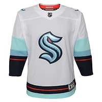 Youth White Seattle Kraken Away - Premier Jersey