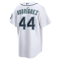 Men's Nike Julio Rodríguez White Seattle Mariners Home Stadium 50th Season Patch Jersey
