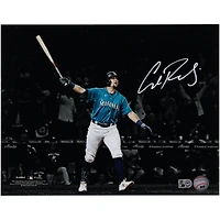Cal Raleigh Seattle Mariners Autographed 11" x 14" Home Run Spotlight Photograph