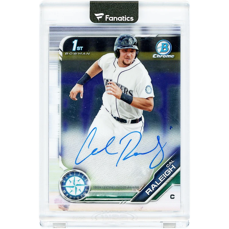Carte autographiée Cal Raleigh Seattle Mariners 2018 Bowman Chrome #CPA-CR