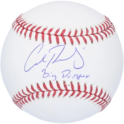 Baseball autographié par Cal Raleigh des Seattle Mariners avec l'inscription « Big Dumper »
