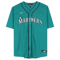Maillot réplique vert Nike autographié des Mariners de Seattle, porté par Cal Raleigh