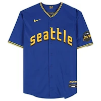 Cal Raleigh Seattle Mariners Autographed Nike City Connect Replica Jersey