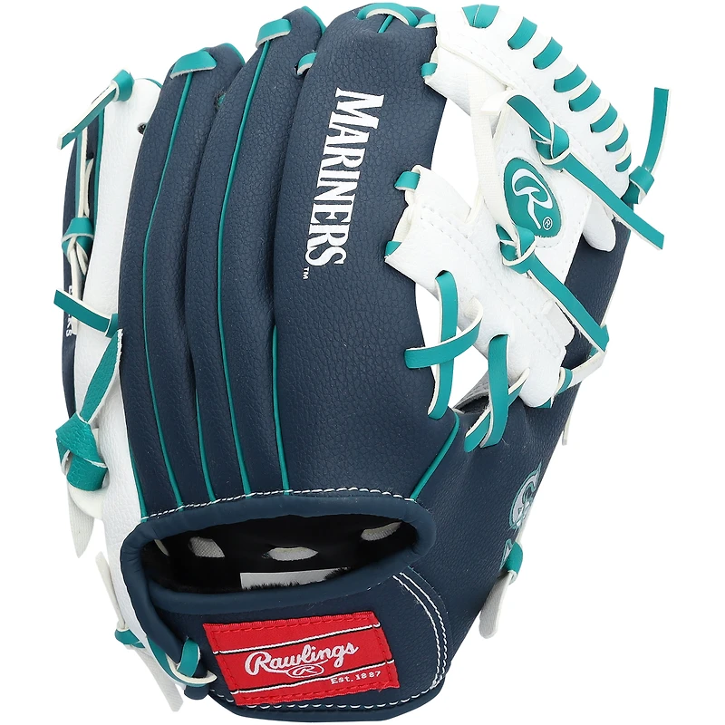 Cal Raleigh Seattle Mariners Autographed Rawlings 10" Collectible Team Logo Glove