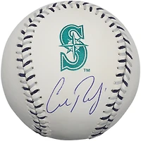 Cal Raleigh Seattle Mariners Autographed Team Color Laces Baseball