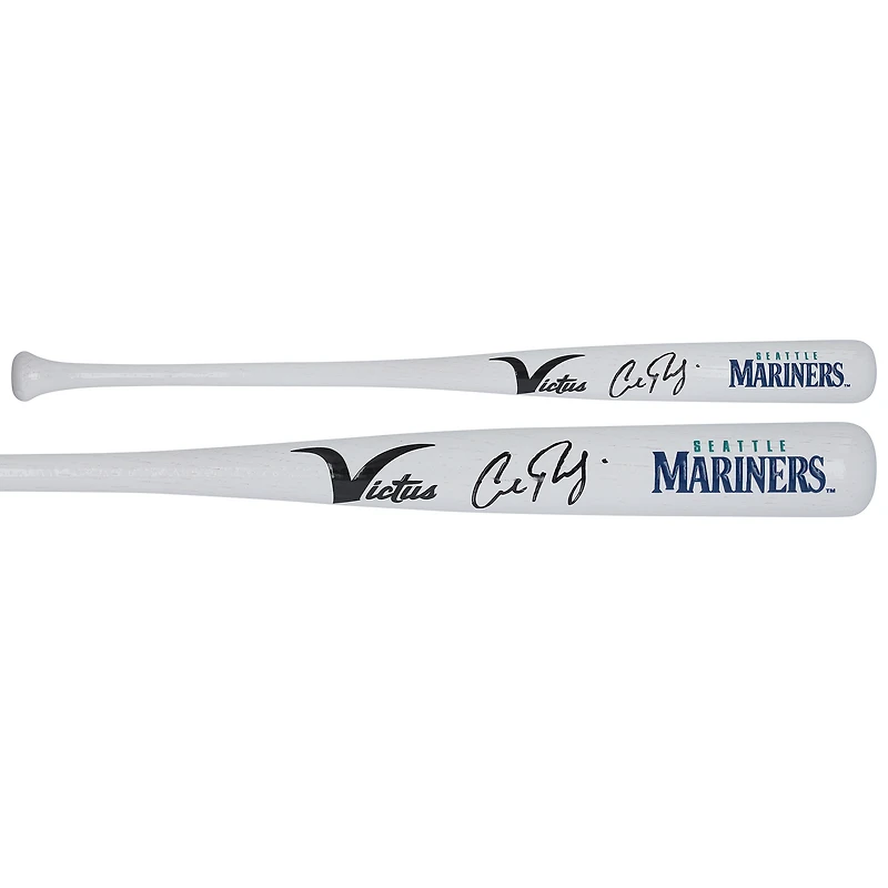 Cal Raleigh Seattle Mariners Autographed Victus Team ID Mini Bat