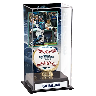 Vitrine d'exposition sublimée Cal Raleigh Seattle Mariners avec image