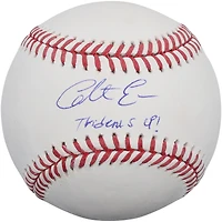 Balle de baseball autographiée par Colt Emerson des Mariners de Seattle avec l'inscription « Tridents Up ! »