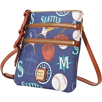 Dooney & Bourke Seattle Mariners Game Day Triple Zip Crossbody Purse