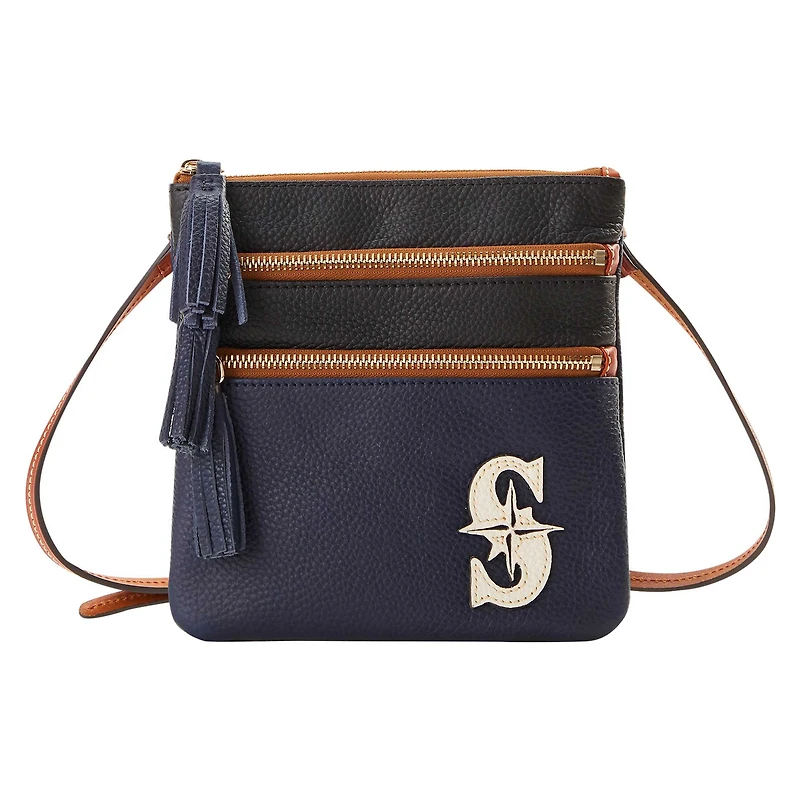 Dooney & Bourke Seattle Mariners Infield Sac à bandoulière à triple fermeture éclair