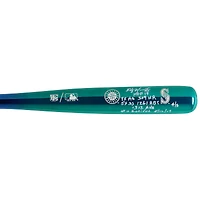 Edgar Martínez Seattle Mariners Autographed Big Time Bats Chrome Bat with Multiple Inscriptions
