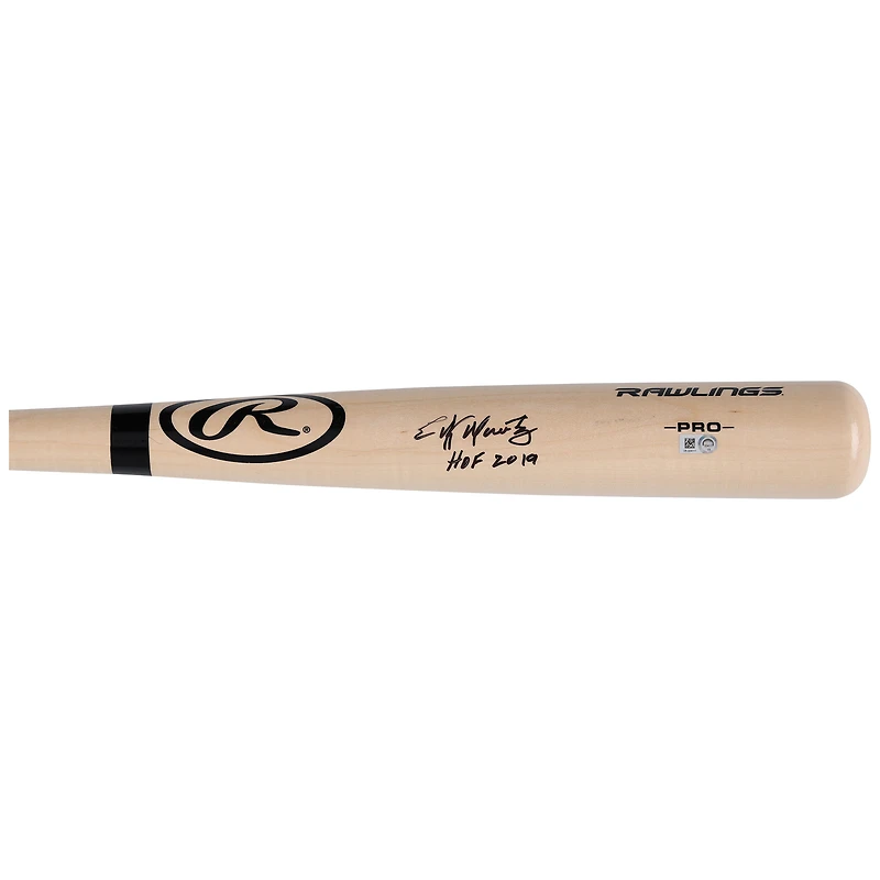 Edgar Martinez Seattle Mariners Autographed Blonde Rawlings Pro Model Bat with "HOF 2019" Inscription