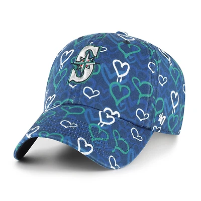 Casquette ajustable « 47 Navy Seattle Mariners Mural Cleanup » pour jeunes filles