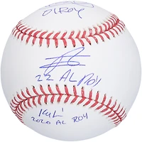 Ichiro Suzuki, Julio Rodriguez & Kyle Lewis Seattle Mariners Autographed Baseball with Multiple Rookie of the Year Inscriptions