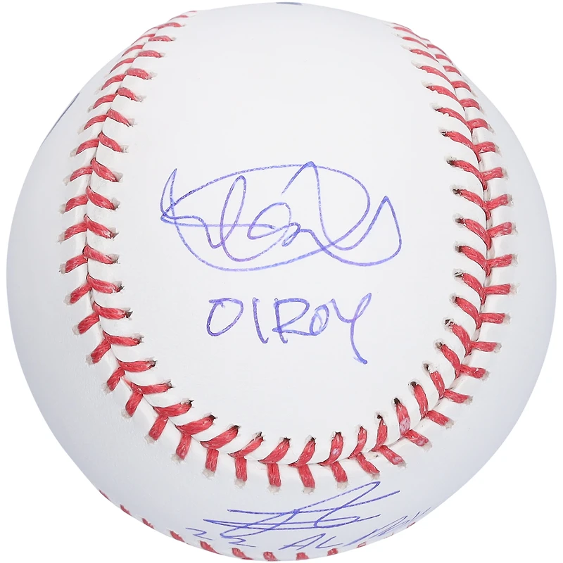 Balle de baseball autographiée par Ichiro Suzuki, Julio Rodriguez et Kyle Lewis des Mariners de Seattle, avec plusieurs inscriptions de recrue de l'année