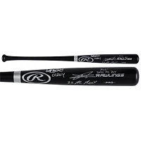 Ichiro Suzuki, Julio Rodriguez & Kyle Lewis Seattle Mariners Autographed Rawlings Pro Bat with Multiple Rookie of the Year Inscriptions