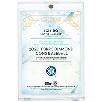 Ichiro Suzuki Seattle Mariners Autographed 2020 Topps Diamond Icons Black #AC-I #5/10 Card