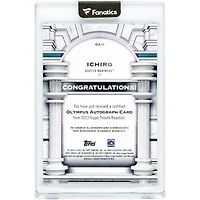Ichiro Suzuki Seattle Mariners Autographed 2023 Topps Tribute Olympus Red #OA-I #10/10 Card