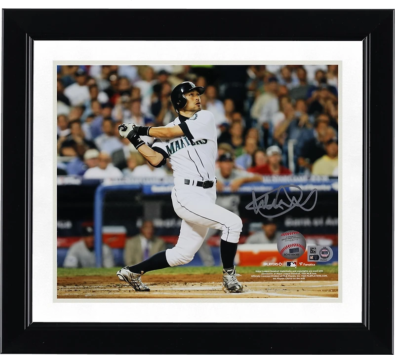 Ichiro Suzuki Seattle Mariners Autographed 8" x 10" White Swing Photograph