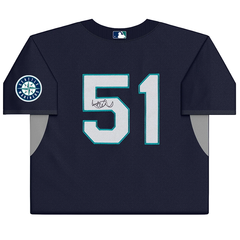 Ichiro Suzuki Seattle Mariners Autographed Navy Mitchell & Ness Batting Practice Jersey