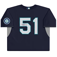 Ichiro Suzuki Seattle Mariners Autographed Navy Mitchell & Ness Batting Practice Jersey