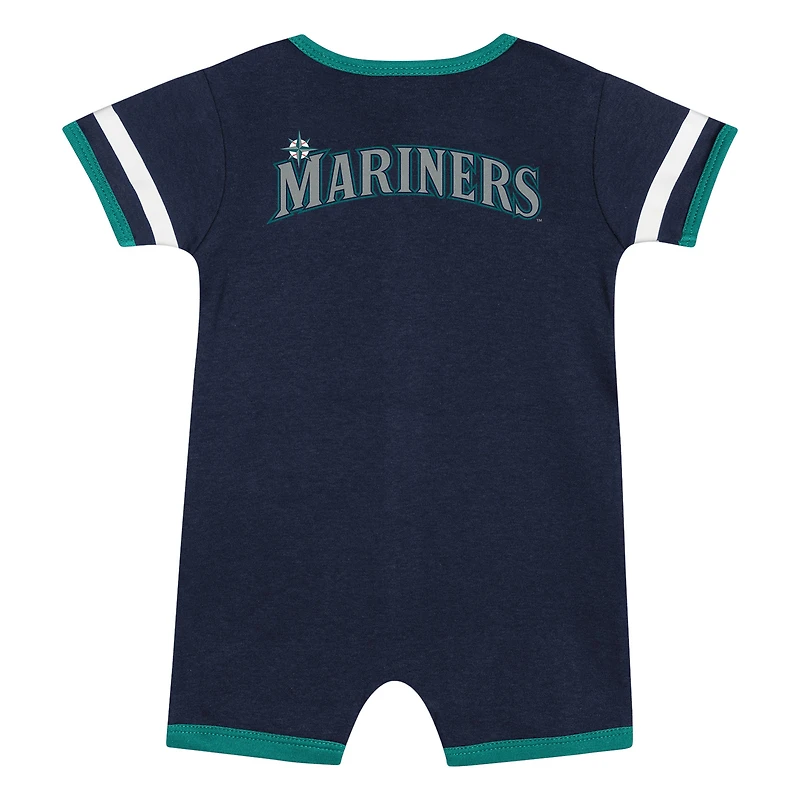 Ensemble 2 pièces pour bébé bleu marine des Seattle Mariners, combinaison à double impact
