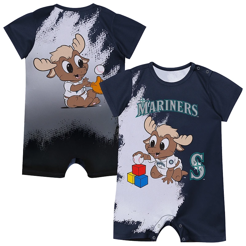 Infant Outerstuff Navy Seattle Mariners Baby Mascot Bodysuit