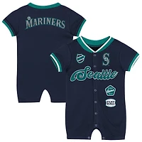Infant Outerstuff Navy Seattle Mariners Pinch Coverall