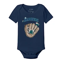 Body pour bébé Tiny Turnip bleu marine avec motif papillon des Seattle Mariners