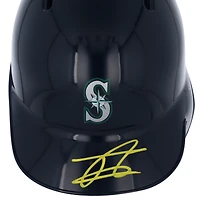Casque de frappeur miniature autographié par Julio Rodríguez des Seattle Mariners
