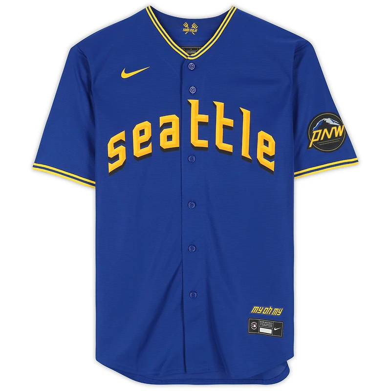 Julio Rodríguez Seattle Mariners Autographed Royal 2023 City Connect Nike Replica Jersey