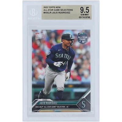 Julio Rodriguez Seattle Mariners 2023 Topps Now 2023 MLB All-Star Game Selection - AL #ASG-JR BGS Authenticated 9.5 Card