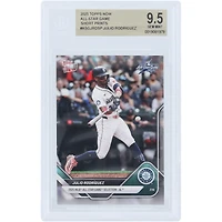 Carte de Julio Rodriguez, Mariners de Seattle, Topps Now 2025, sélection pour le match des étoiles de la MLB 2025, AL Short Print #ASG-JROSP, authentifiée BGS 9.5