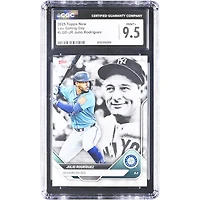 Carte Julio Rodriguez Seattle Mariners 2025 Topps Now Lou Gehrig Day #LGD-JR authentifiée CGC 9.5