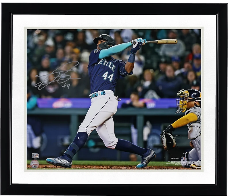 Julio Rodriguez Seattle Mariners Autographed 16" x 20" Hitting Photograph