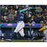 Photo de frappe autographiée de Julio Rodriguez (Seattle Mariners), 40,6 x 50,8 cm