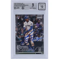 Julio Rodriguez Seattle Mariners Autographié 2022 Topps Stadium Club #148 Beckett Fanatics Witnessed Authenticed 9/10 Rookie Card