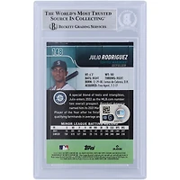 Julio Rodriguez Seattle Mariners Autographed 2022 Topps Stadium Club #148 Beckett Fanatics Witnessed Authenticated Rookie Card