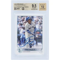 Carte de recrue autographiée 9,5/10 de Beckett Fanatics Witnessed 2022 Topps Update #US44 des Seattle Mariners de Julio Rodriguez