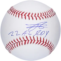Julio Rodriguez Seattle Mariners Autographed Baseball with "22 AL ROY" Inscription