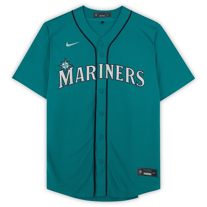Julio Rodriguez Seattle Mariners Autographed Green Nike Replica Jersey