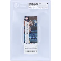 Julio Rodriguez, Seattle Mariners, a dédicacé le billet de début de la MLB Beckett Fanatics, authentifié 8/10