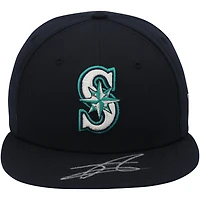 Casquette de baseball New Era dédicacée par Julio Rodriguez des Seattle Mariners