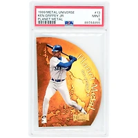 Carte authentifiée PSA 9 de Ken Griffey Jr., Seattle Mariners, 1999 Skybox Metal Universe Planet Metal n° 13