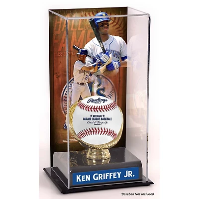 Vitrine d'exposition sublimée du Temple de la renommée des Mariners de Seattle de Ken Griffey Jr. avec image