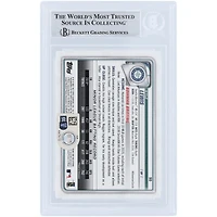 Kyle Lewis Seattle Mariners Autographed 2020 Bowman Chrome #90 Beckett Fanatics Witnessed Authenticated Rookie Card with "MLB Debut 9-10-19" Inscription